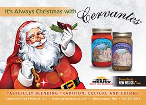 Cervantes Christmas 2-Pack Gift Box - Hot Red Chile Sauce and Flame-Roasted Chopped Green Chile